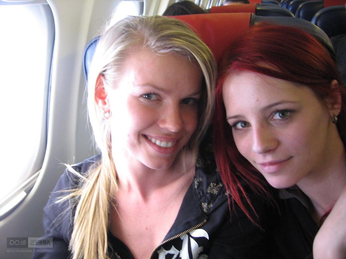 16P Candid pics of busty redhead model