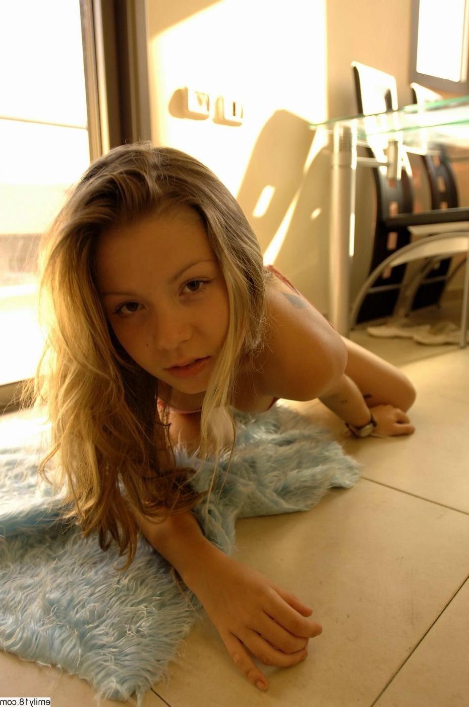 15P Young petite emily in artistic type of shoot
