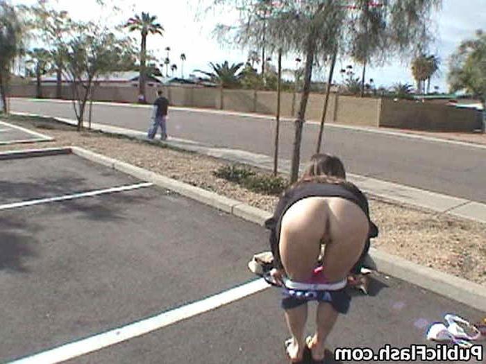 16P Mini Tit College Chick Talked Into Public Flashing on Street