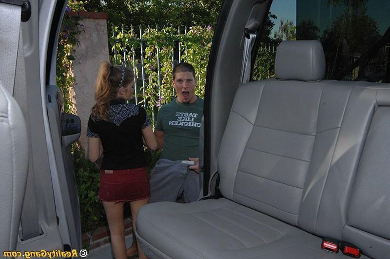 16P Redhead teen hitchhiker trades favors for a ride
