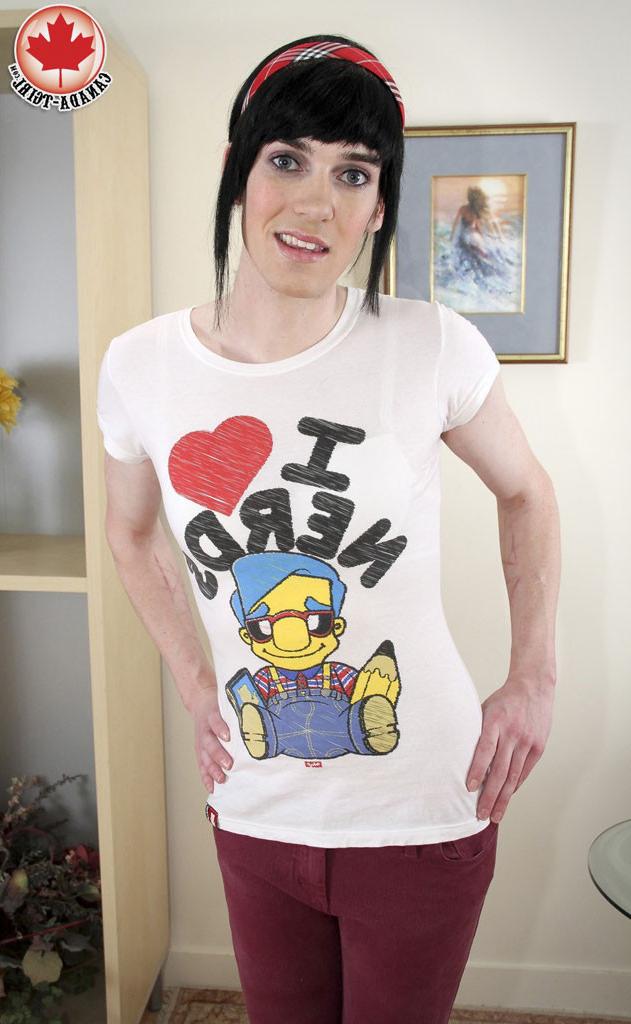 15P Nerd loving shemale