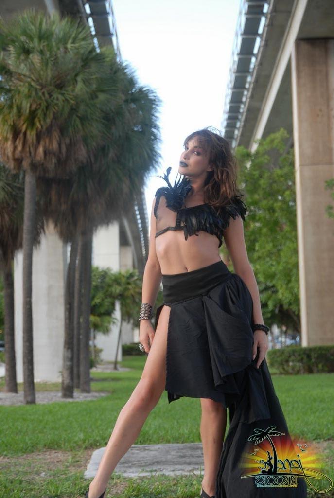 12P Beautiful Jonelle Brooks poses in a hot dress