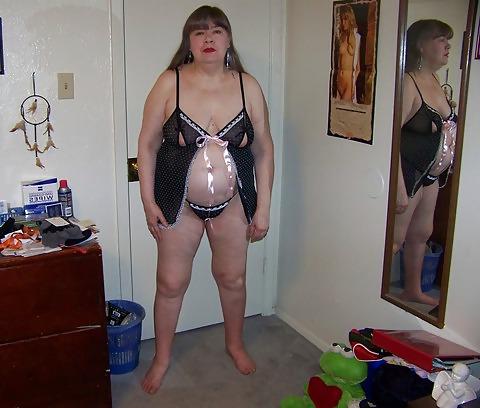 25P Canday Sue 60 year old Oma BBW  jackin' granny III