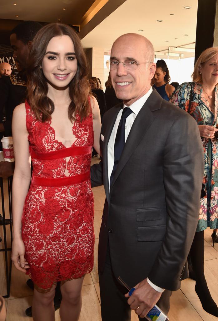 11P Lily Collins Cleavage