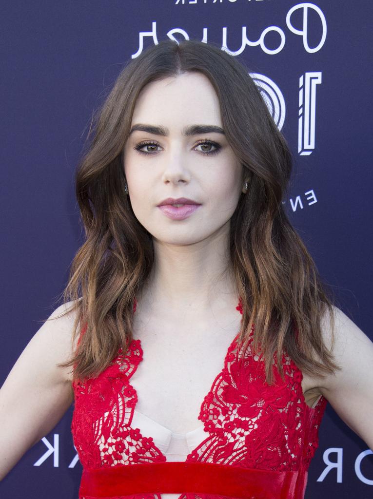 11P Lily Collins Cleavage