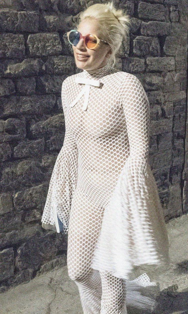 7P See-through pics of Lady Gaga