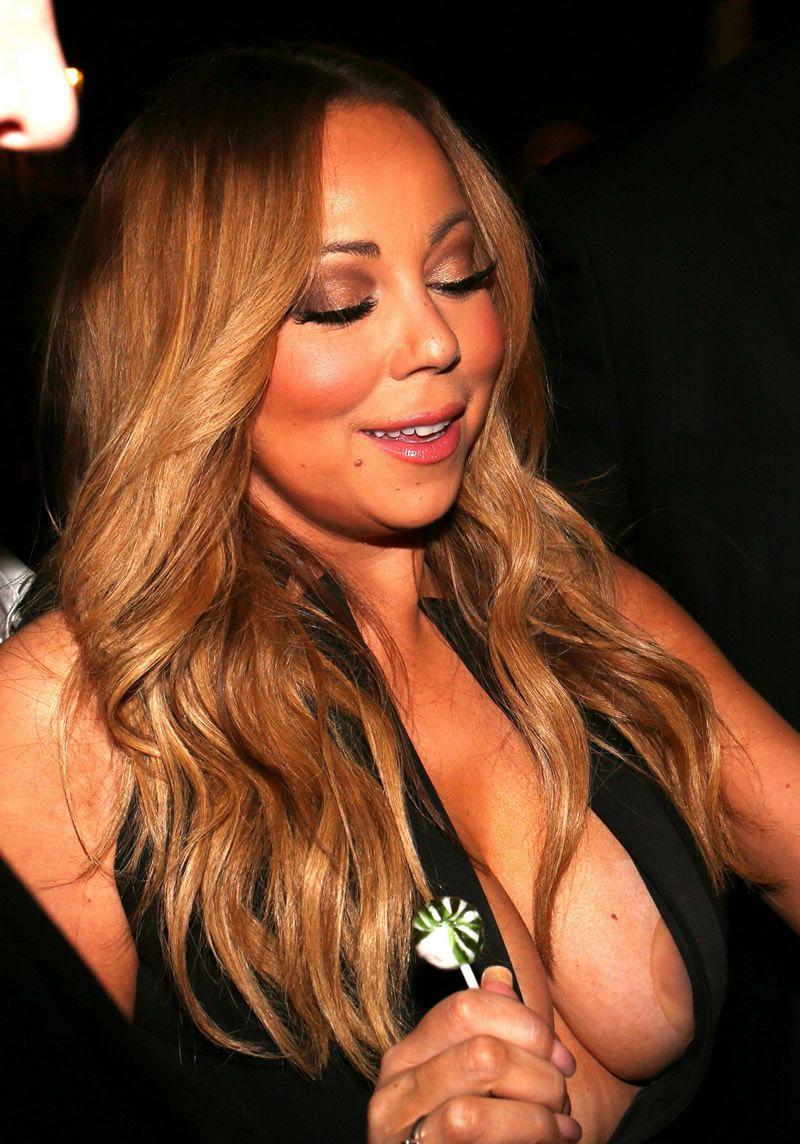 9P Cleavage Photos of Mariah Carey