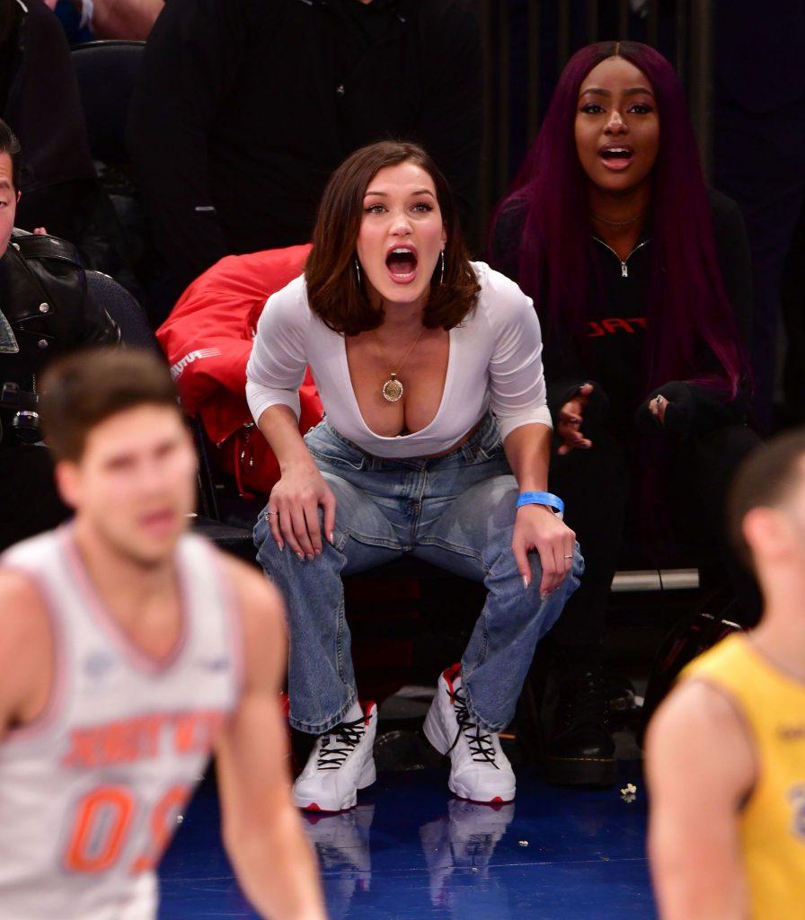 25P Bella Hadid Cleavage