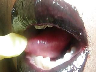 14P Black Lipstick Fetish
