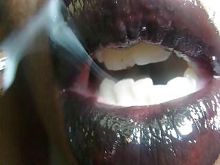 14P Black Lipstick Fetish