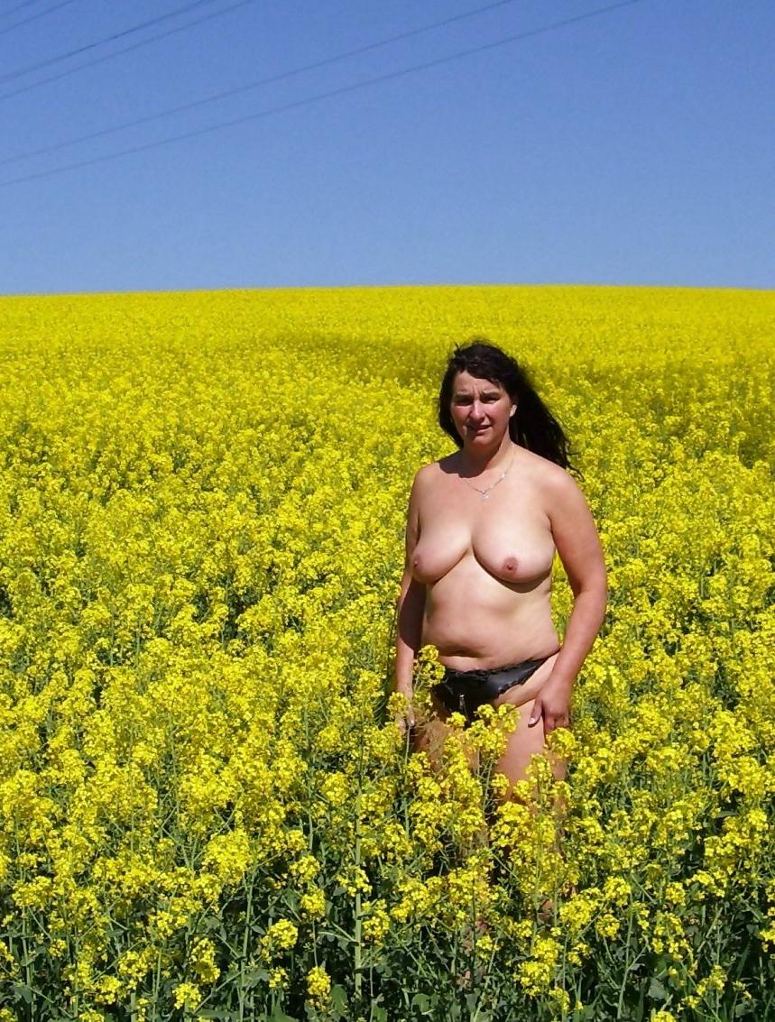 18P Bbw-corinna im rapsfeld
