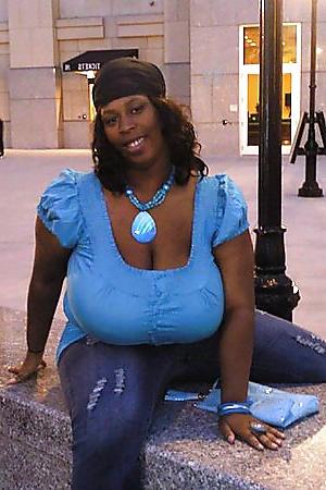 25P Sexy black woman with huge tits