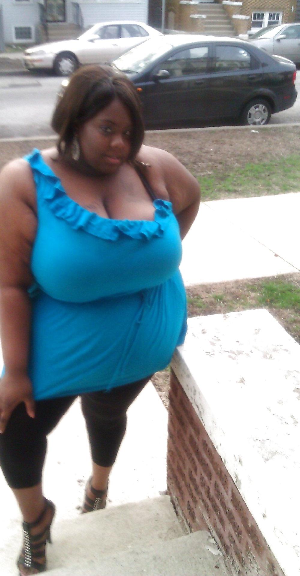 25P Sexy black woman with huge tits