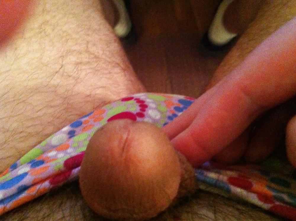16P More Panty Pictures and of my small penis in panties.