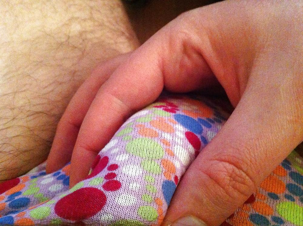 16P More Panty Pictures and of my small penis in panties.