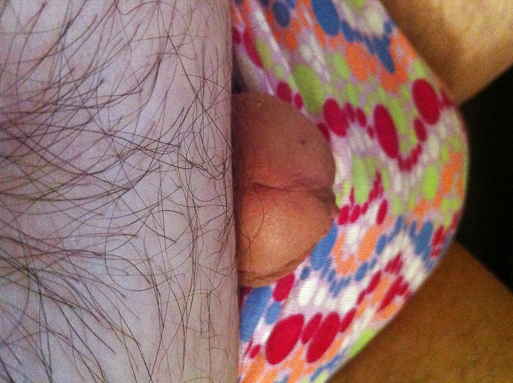 16P More Panty Pictures and of my small penis in panties.