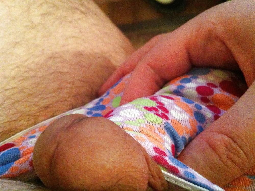16P More Panty Pictures and of my small penis in panties.