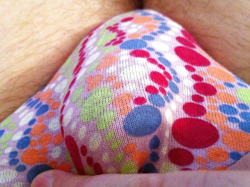 16P More Panty Pictures and of my small penis in panties.