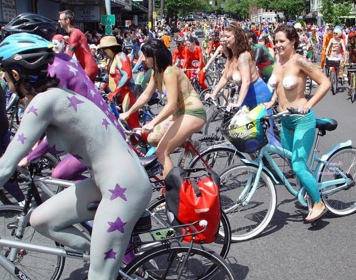 25P Naked bike rides, naked in public, Fantasy Fest etc