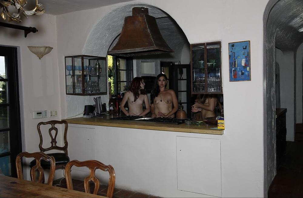 25P A Nudist Day Inside the Kitchen - Part 3