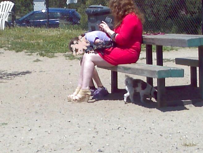 9P Sexy BBW Big Thighs-Candid Public 