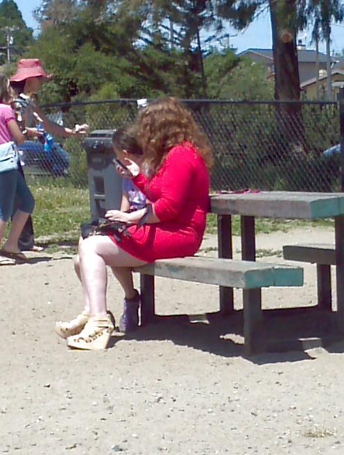 9P Sexy BBW Big Thighs-Candid Public 