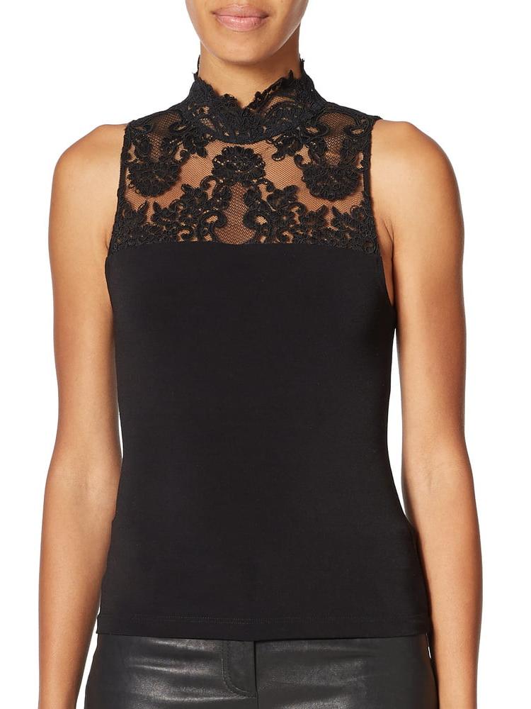 25P Sleeveless lace tops- sexy elegance