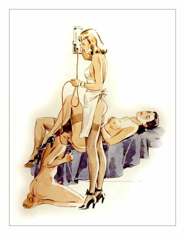 18P Vintage Femdom toons