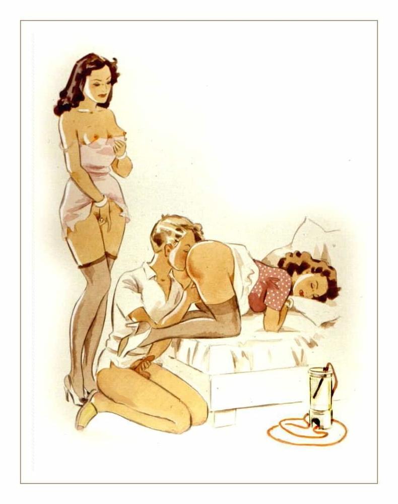 18P Vintage Femdom toons