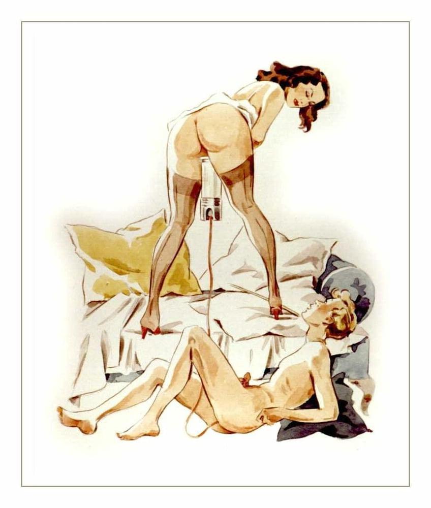 18P Vintage Femdom toons
