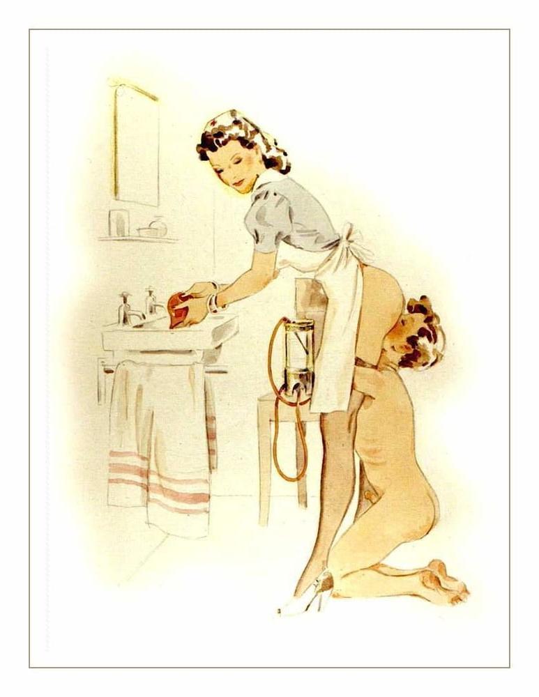 18P Vintage Femdom toons