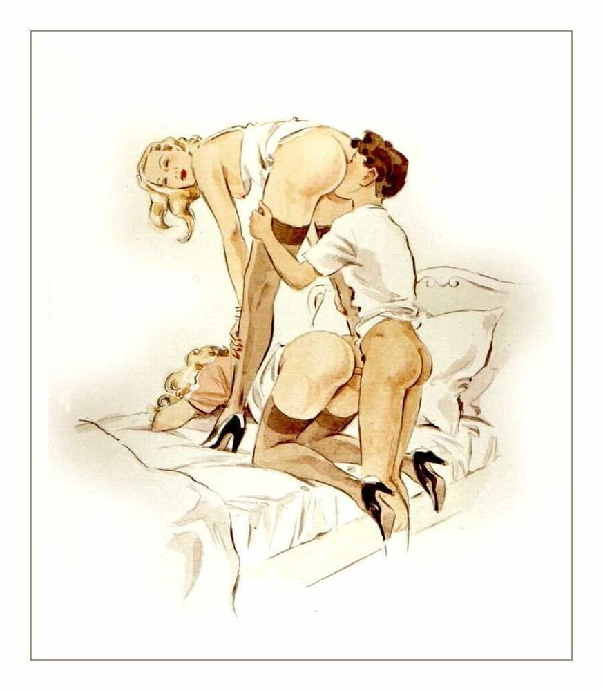 18P Vintage Femdom toons