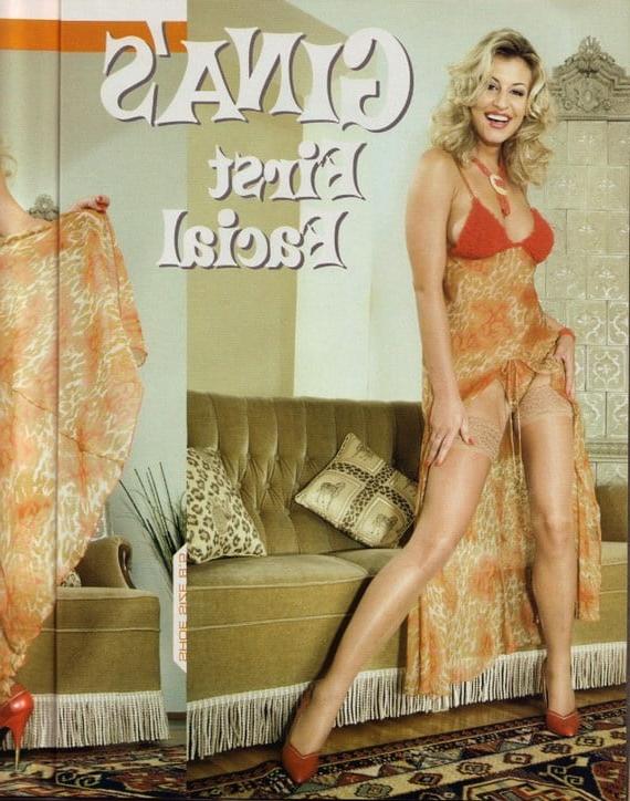 12P Leg Show Magazine - Blonde in Lace Top Stockings