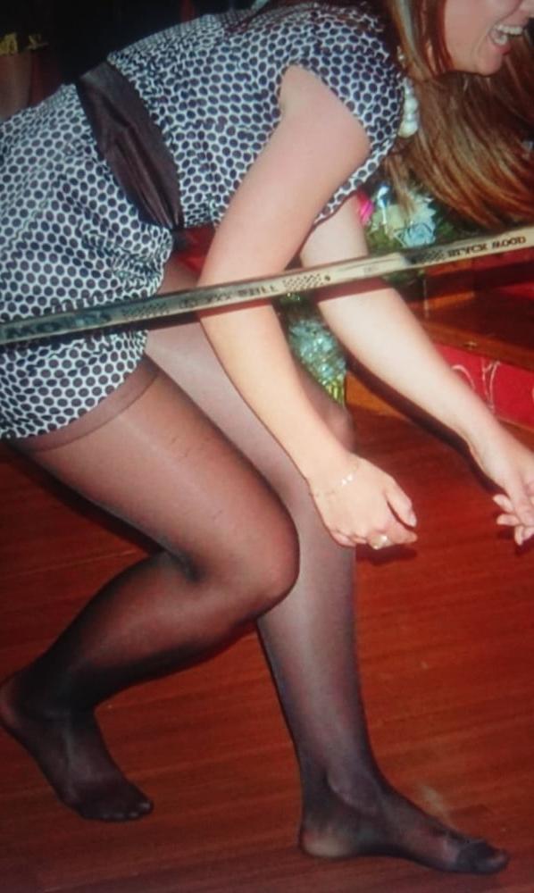 10P Pantyhose panty marked area in public