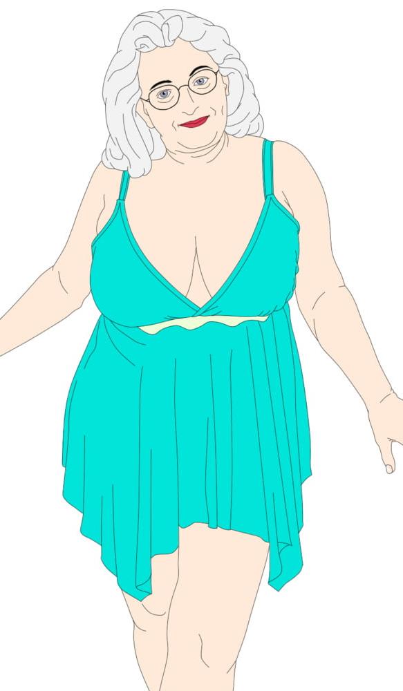 15P Lady cricket toon