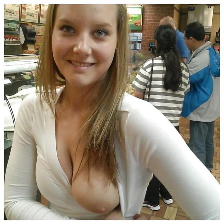 25P Showing their goods in public