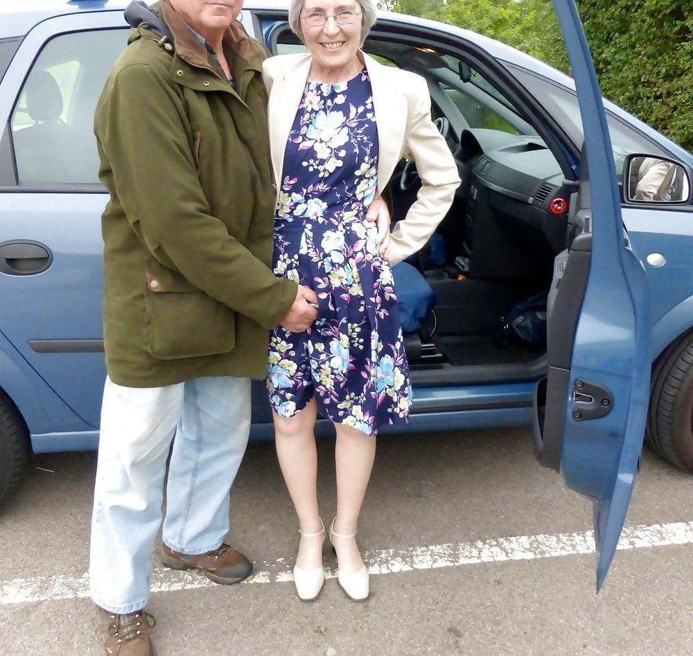 19P UK GILF Granny slut fingered by stranger in public