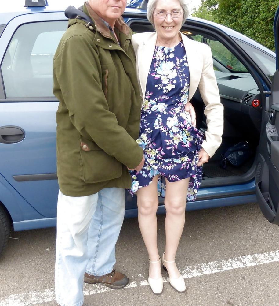 19P UK GILF Granny slut fingered by stranger in public