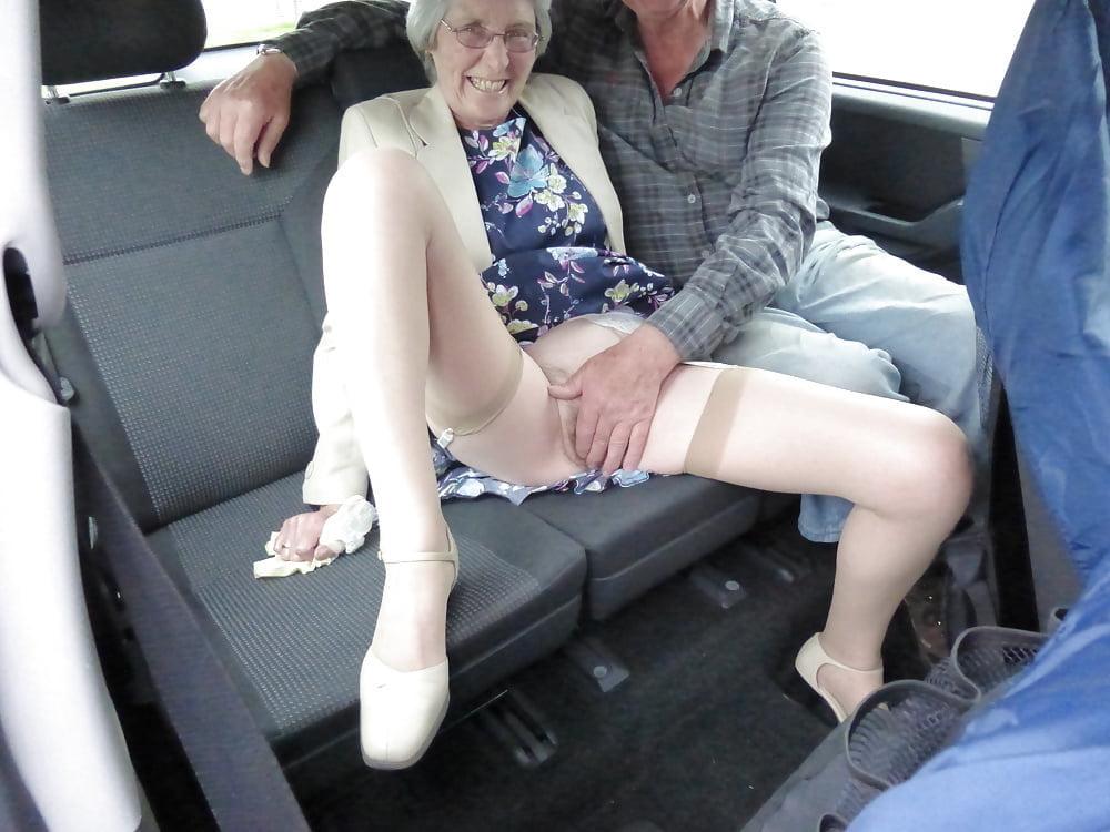 19P UK GILF Granny slut fingered by stranger in public