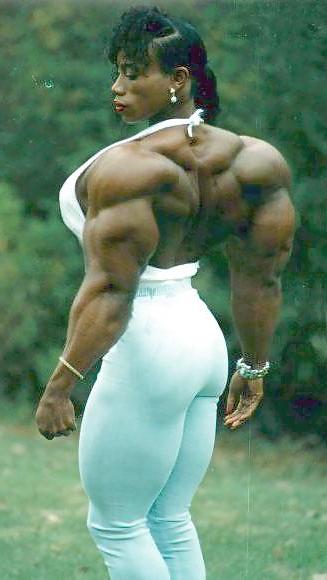 25P Black muscled womans ... By Gonget
