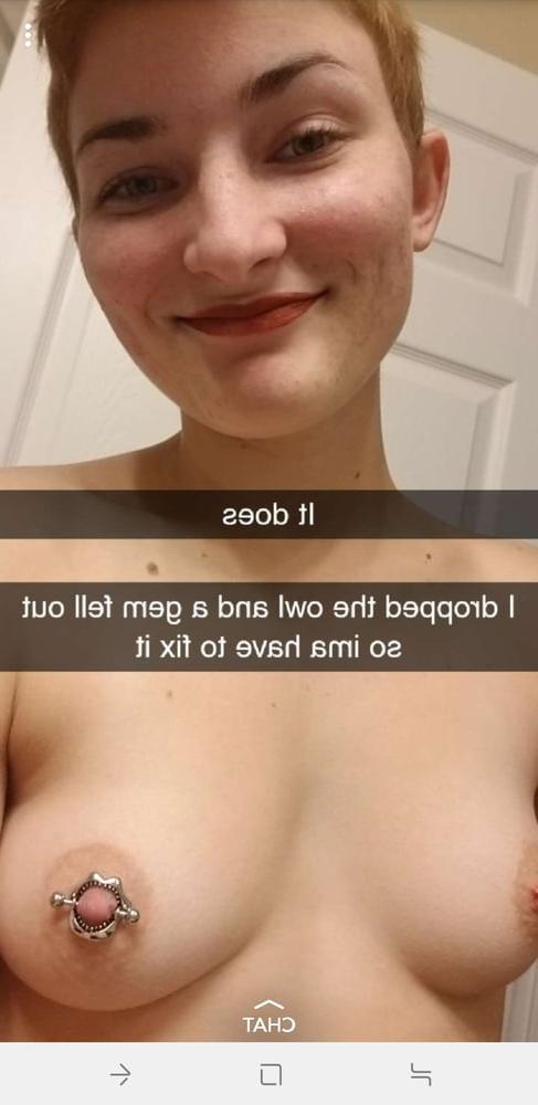 25P Cutie with pirced nips and short hair