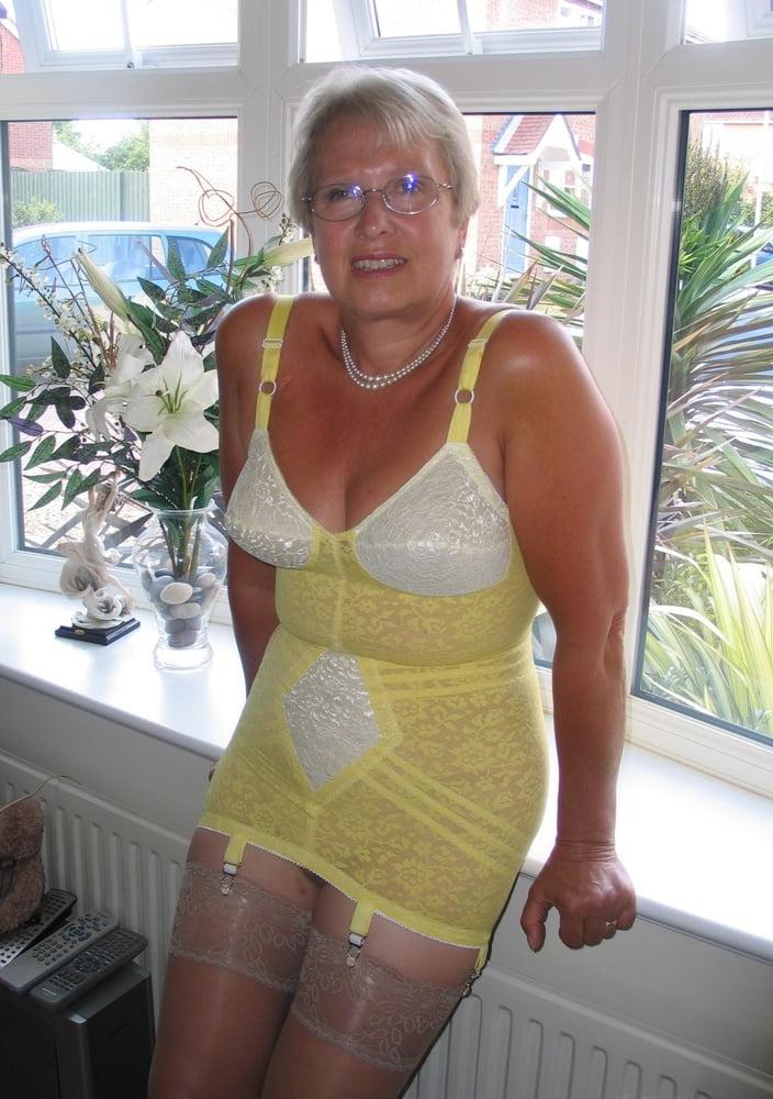 25P Blonde Matures with Short Hair and Glasses