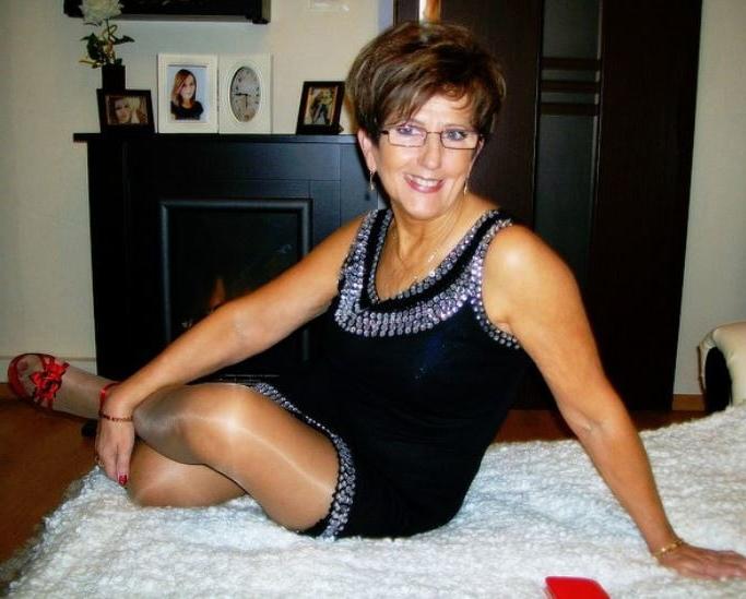 25P Blonde Matures with Short Hair and Glasses