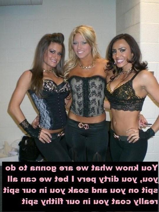 25P WWE Divas Femdom Captions and Pics