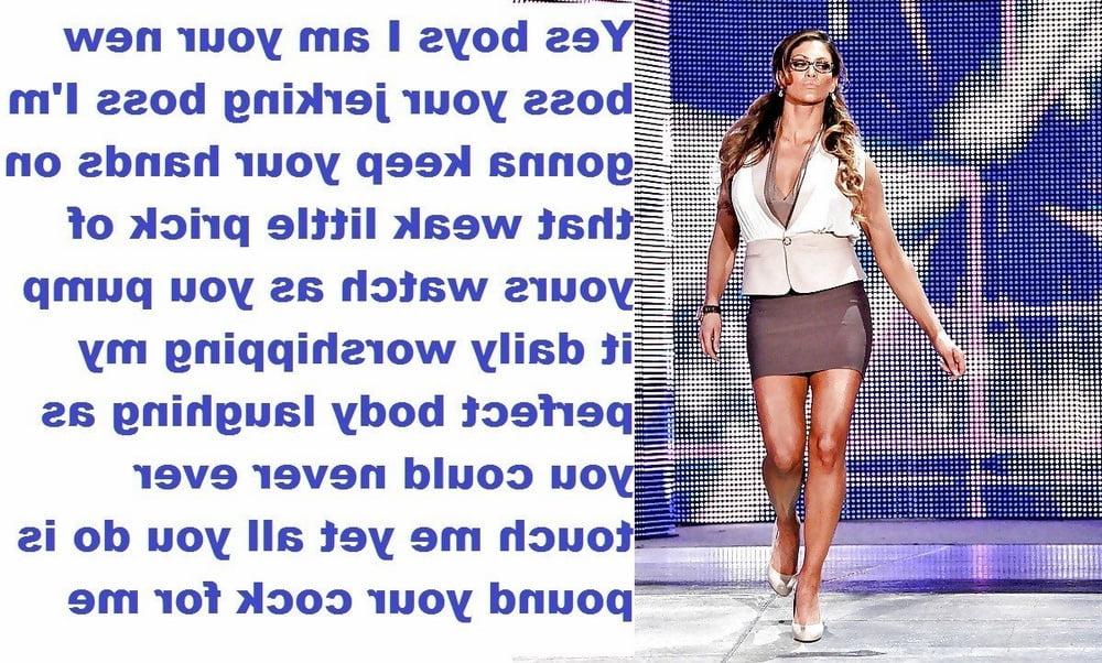 25P WWE Divas Femdom Captions and Pics