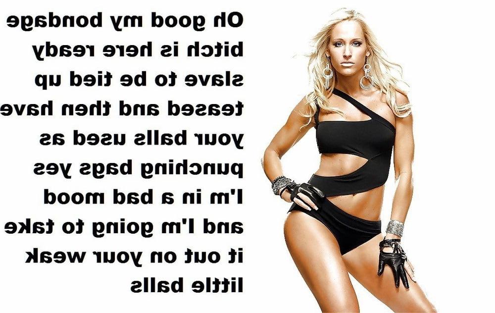 25P WWE Divas Femdom Captions and Pics