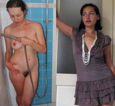 25P Dressed Undressed 51 She's in the shower