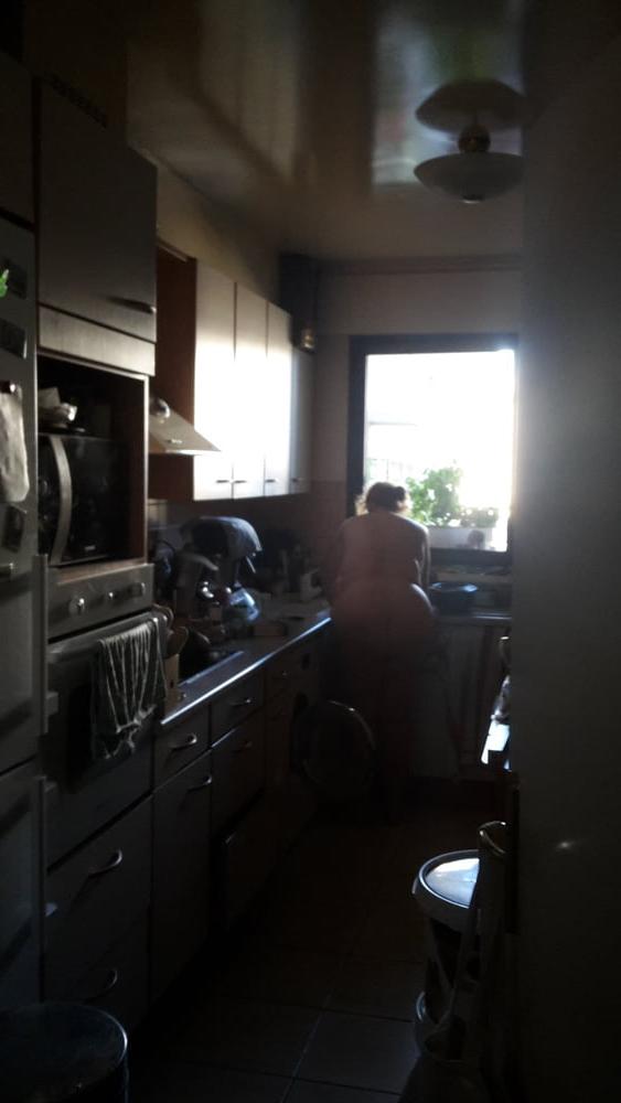 13P MY FEMALE NUDE IN THE KITCHEN THIS MORNING