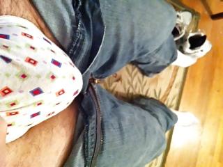 8P My cock in thong panties and panty cumshot