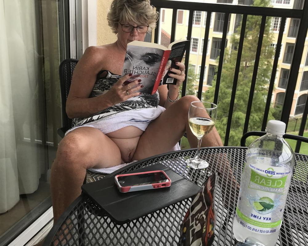 25P Sexy Grandma having fun outside 3